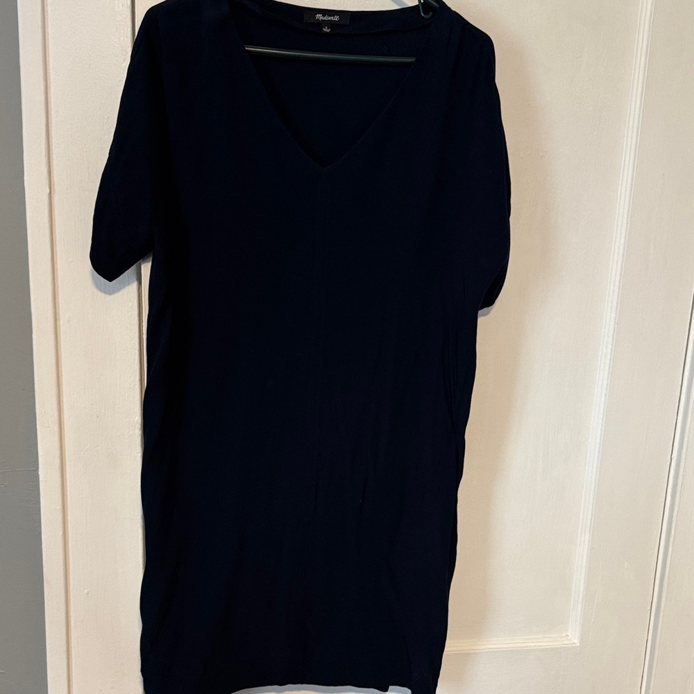 Navy blue v-Neck Dress